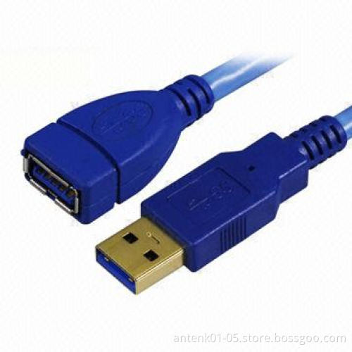 USB3.0 Male to Male Cables with 5.0Gbps Transfer Speed, Optional Length